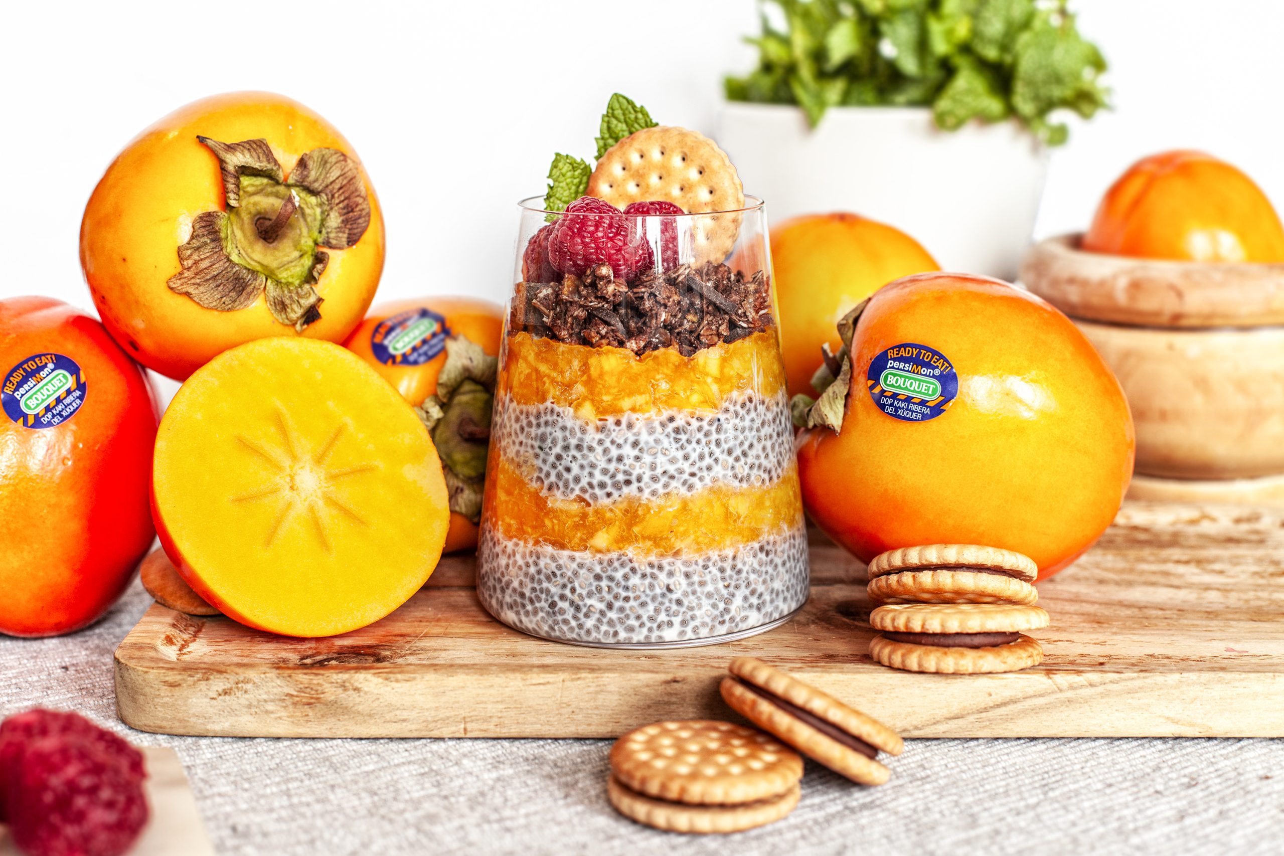 Leche merengada con Kaki Bouquet®